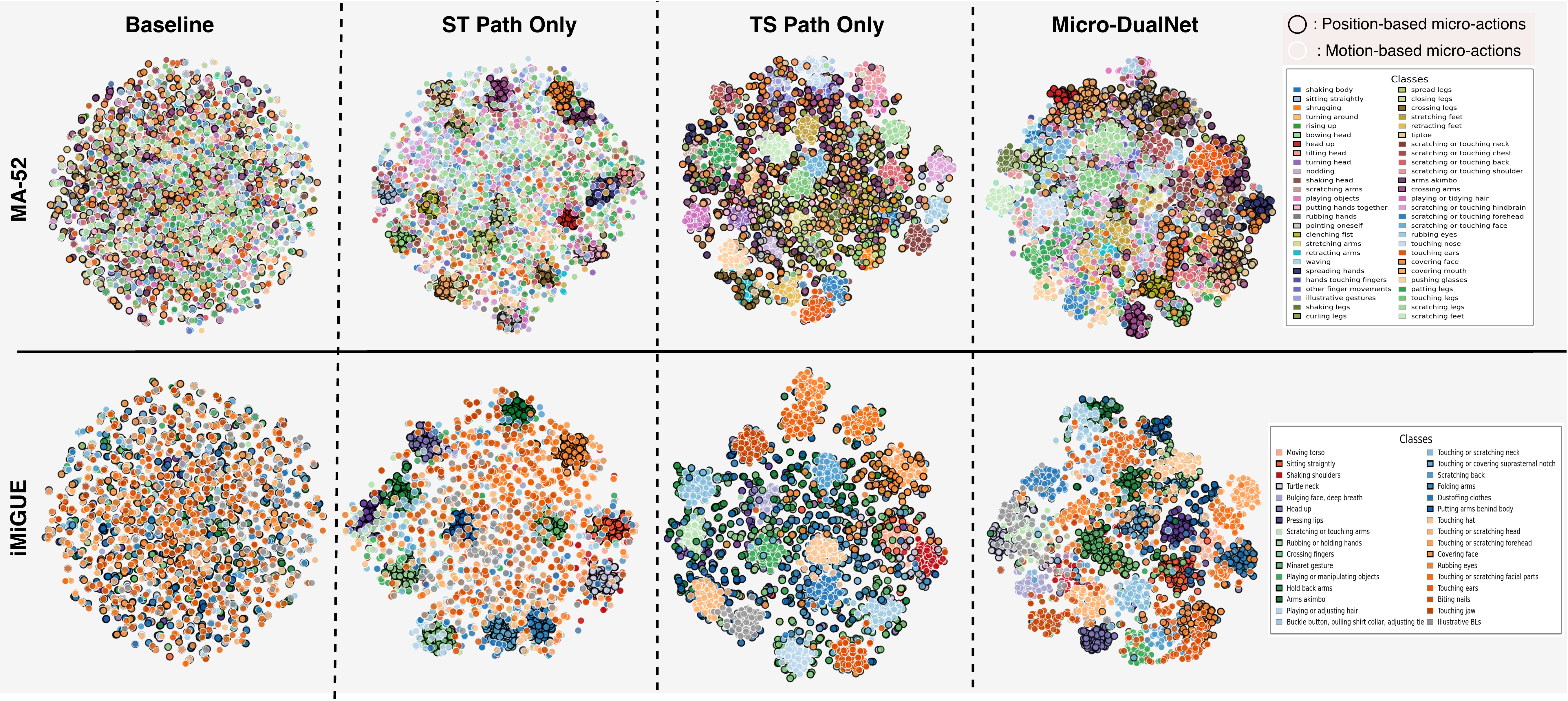 t-SNE visualizations